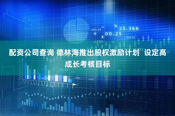 配资公司查询 德林海推出股权激励计划  设定高成长考核目标